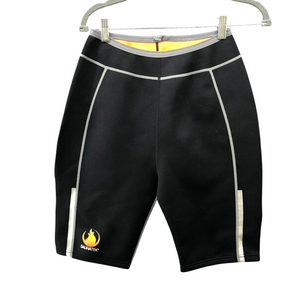 Saunatek Neoprene Shorts Womens M Black Sauna Slimming - Picture 1 of 8